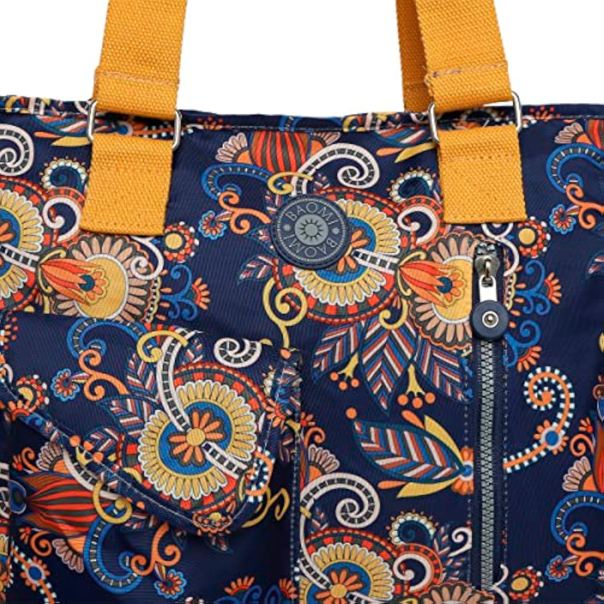 Crinkle Range Blue & Yellow Floral Soft Shoulder Bag